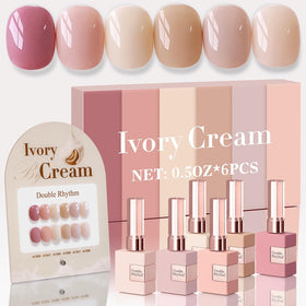 Double Rhythm Gel Polish Set 6 Pcs 15 ML in assorted colours