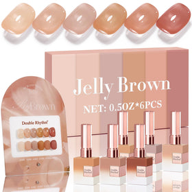 Double Rhythm Gel Polish Set 6 Pcs 15 ML in assorted colours