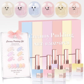 Double Rhythm Gel Polish Set 6 Pcs 15 ML in assorted colours