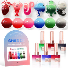 Double Rhythm Gel Polish Set 6 Pcs 15 ML with colour options
