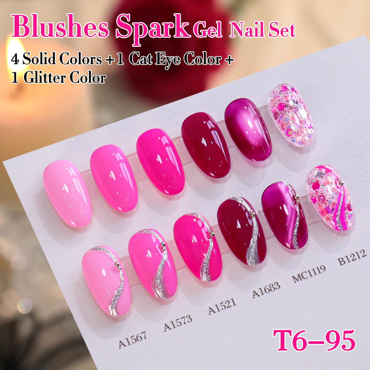 Double Rhythm Gel Polish Set application on nails