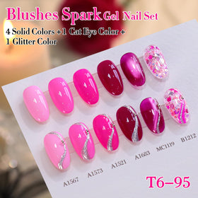 Double Rhythm Gel Polish Set application on nails