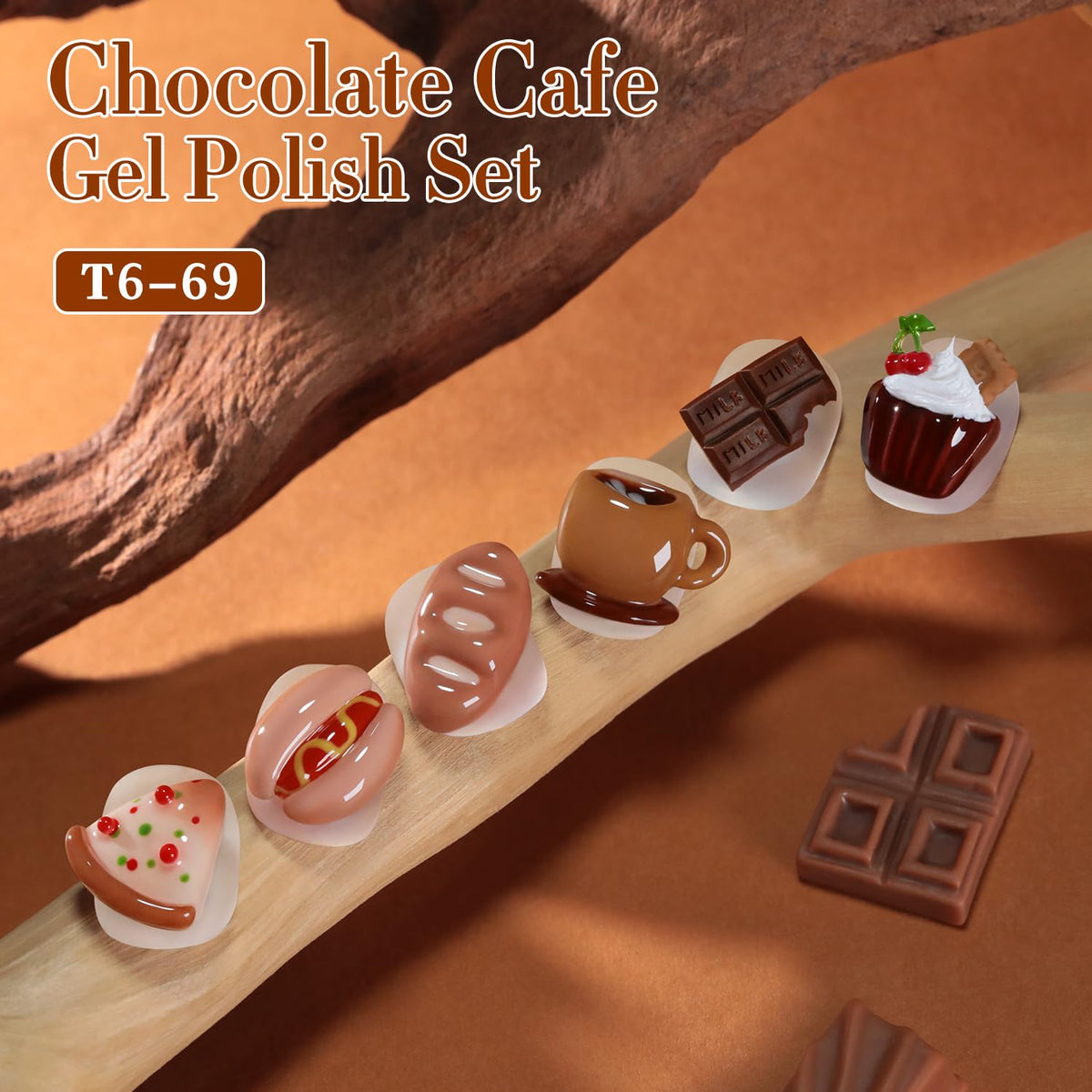 Double Rhythm Gel Polish Set application process with UV lamp