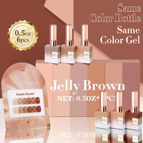 Double Rhythm Gel Polish Set displayed with all six bottles
