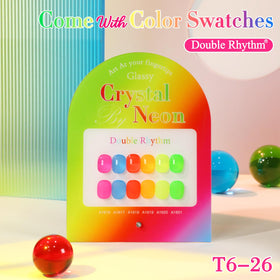 Double Rhythm Gel Polish Set displayed with nail art tools