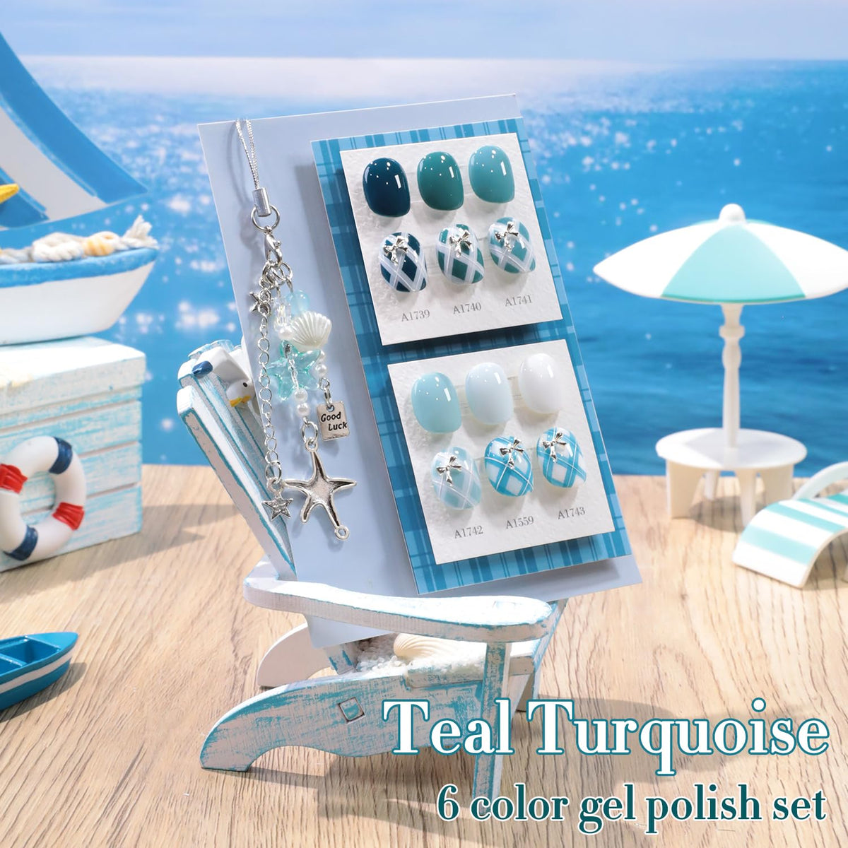 Double Rhythm Gel Polish Set displayed with nail art tools