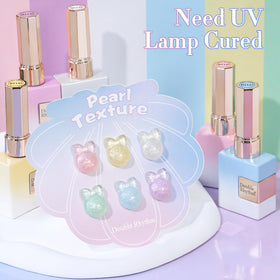 Double Rhythm Gel Polish Set displayed with nail art tools