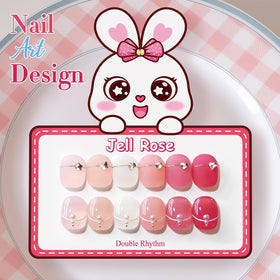 Double Rhythm Gel Polish Set displayed with nail art tools