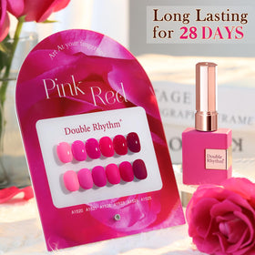 Double Rhythm Gel Polish Set in neon purple shade