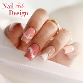 Double Rhythm Gel Polish Set in use with UV lamp