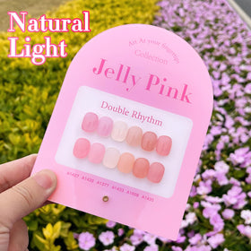 Double Rhythm Gel Polish Set on a manicure table