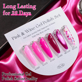 Double Rhythm Gel Polish Set on a nail art table