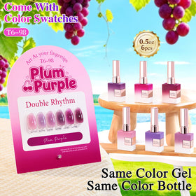 Double Rhythm Gel Polish Set packaging with six bottles