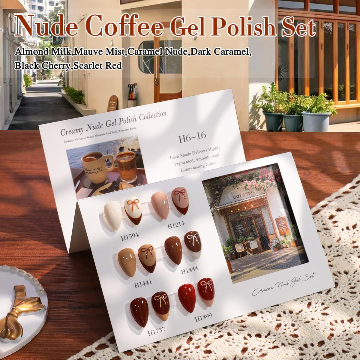Double Rhythm Gel Polish Set packaging with six bottles