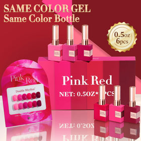 Double Rhythm Gel Polish Set showing application process