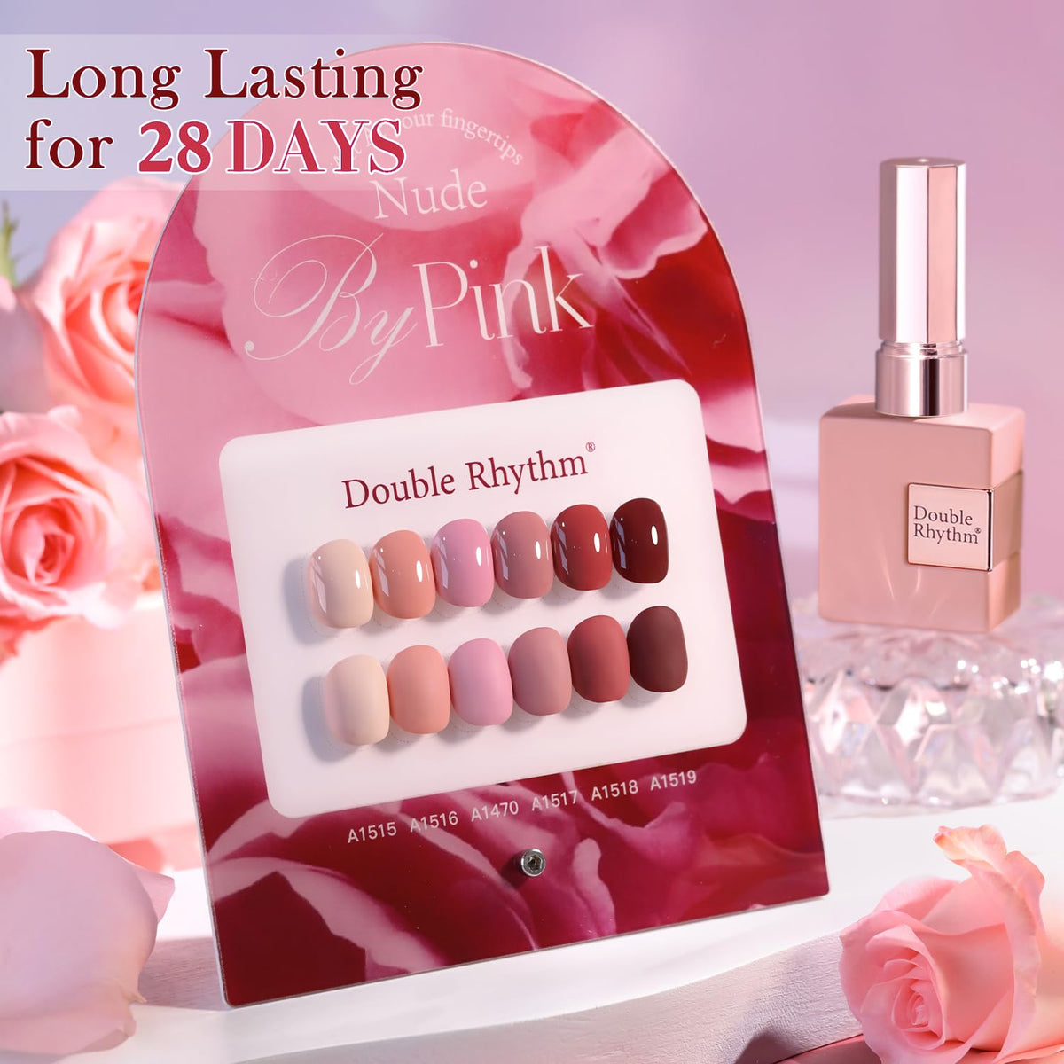 Double Rhythm Gel Polish Set showing beige colour