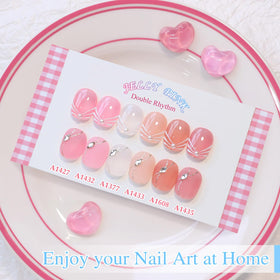 Double Rhythm Gel Polish Set showing colour swatches