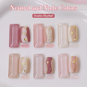 Double Rhythm gel polish set with base and top coat
