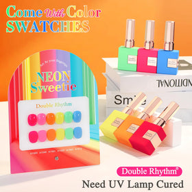 Double Rhythm Gel Polish Set with pastel colours