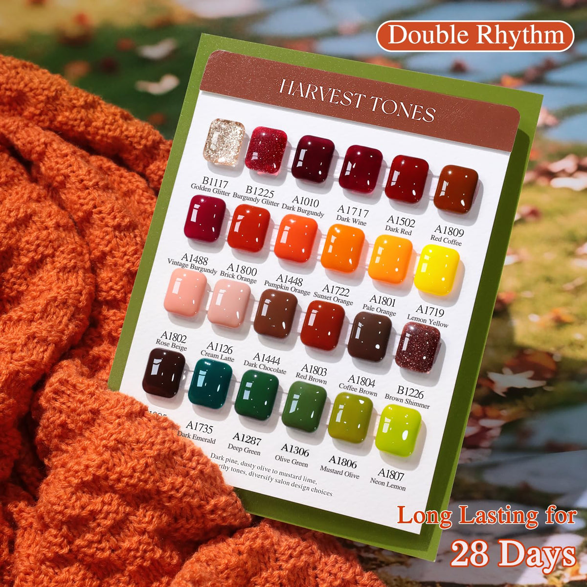 Double Rhythm glitter gel nail polish kit packaging