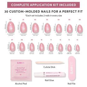 Double-sided nail file included in Glamnetic kit