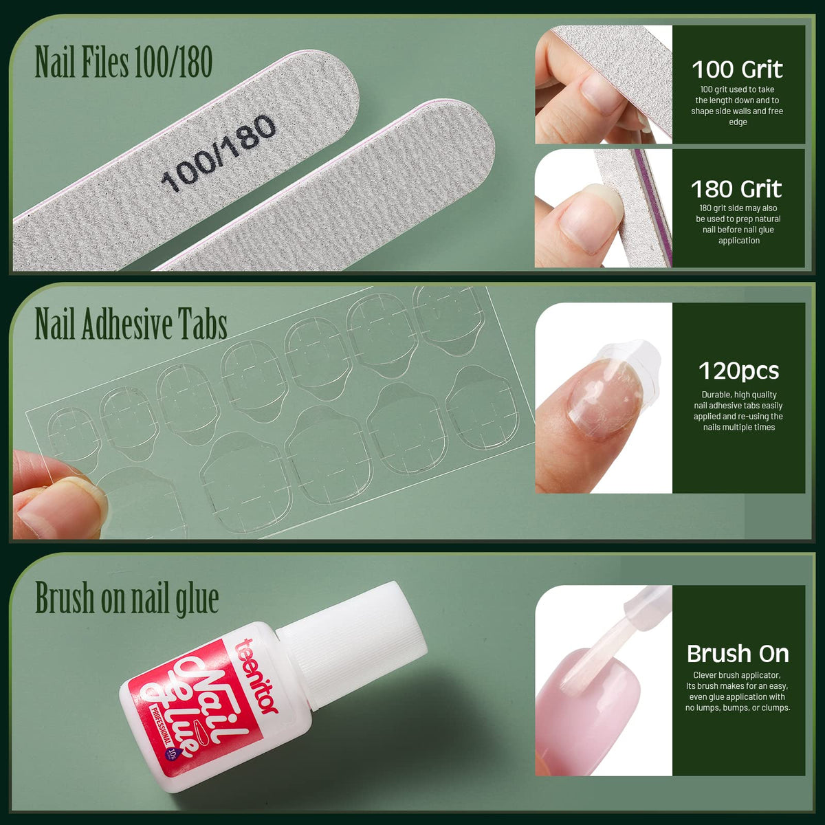 Double-sided orange nail sticks for application
