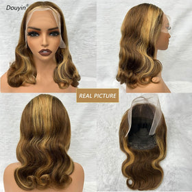 Douyin bob wig displayed with styling accessories