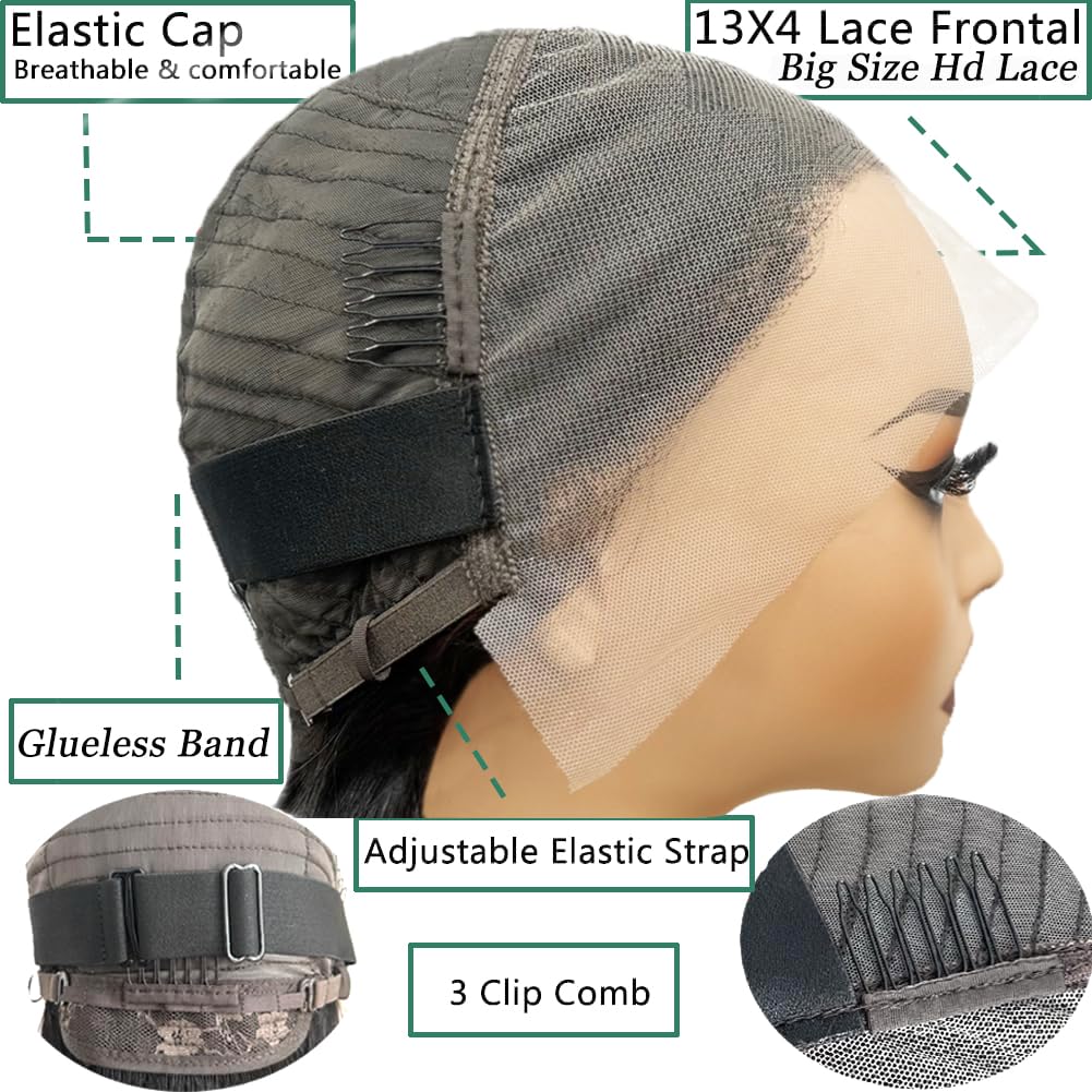 Douyin Bob Wig displayed with styling tools