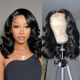 Douyin Bob Wig front view showcasing body wave style