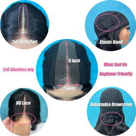 Douyin bob wig in packaging with wig cap included