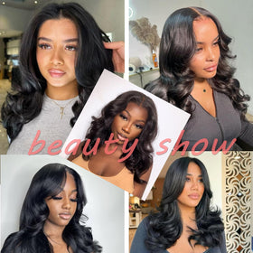 Douyin bob wig styled with accessories for a complete look