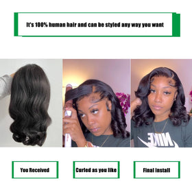 Douyin Bob Wig with adjustable straps and combs