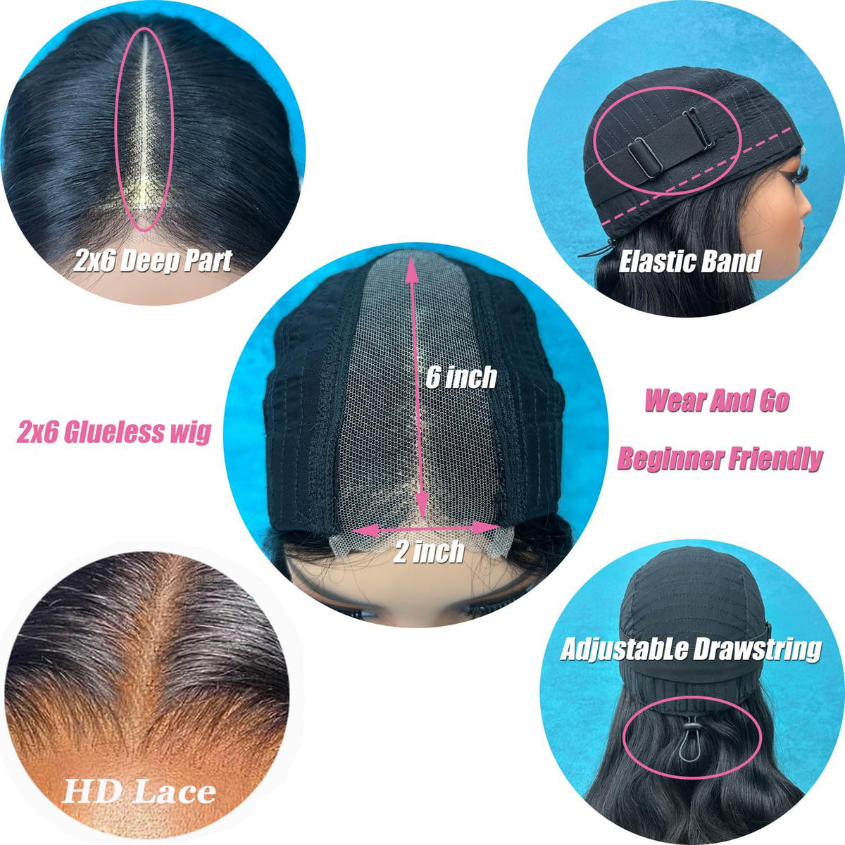 Douyin Glueless Bob Wig back view displaying full volume