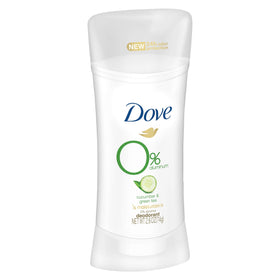 Dove 0% Aluminum Deodorant Cucumber & Green Tea back view