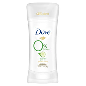 Dove 0% Aluminum Deodorant Cucumber & Green Tea front view