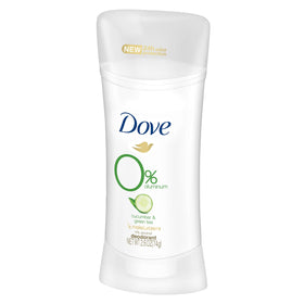 Dove 0% Aluminum Deodorant Cucumber & Green Tea side view