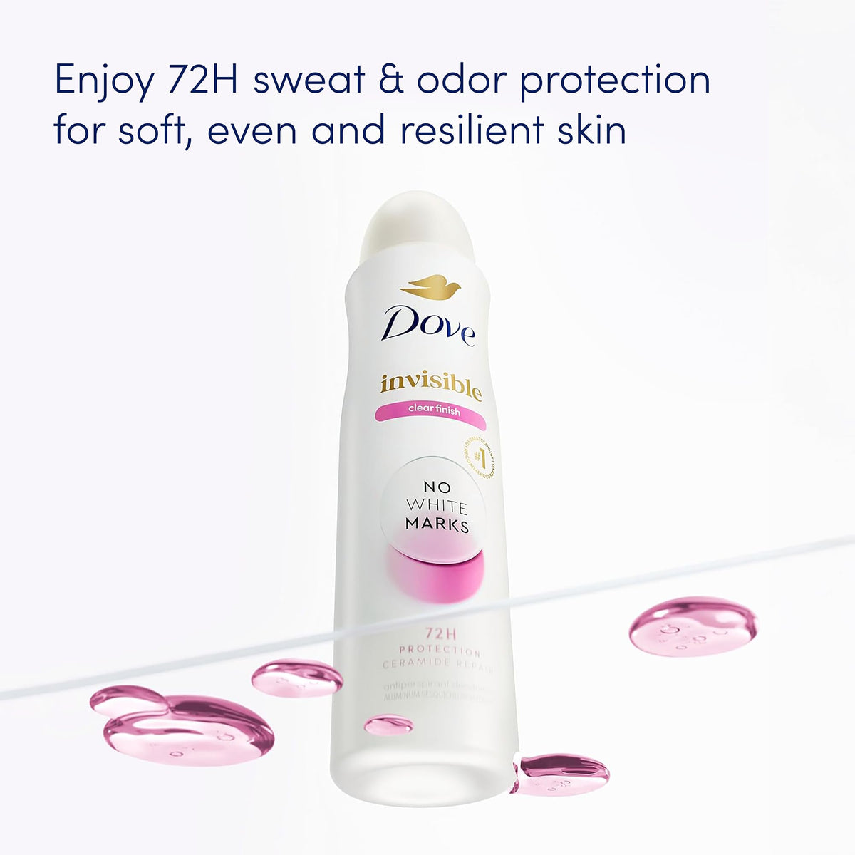 Dove Advanced Care Antiperspirant Deodorant Clear Finish spray nozzle close-up