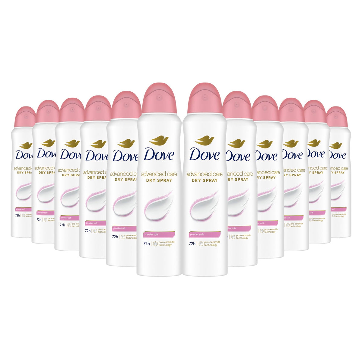 Dove Advanced Care Antiperspirant Deodorant Powder Soft 3.8oz front view
