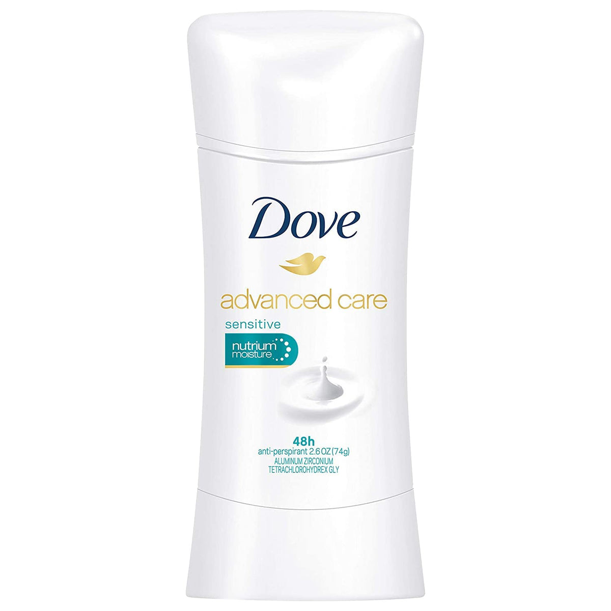 Dove Advanced Care Antiperspirant Deodorant Sensitive 2.6 oz front view