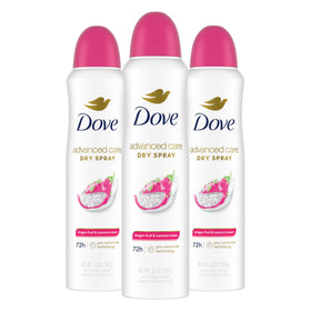 Dove Advanced Care Antiperspirant Deodorant Spray 3PK front view