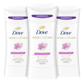 Dove Advanced Care Antiperspirant Deodorant Stick 3ct packaging front view