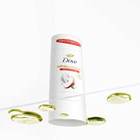Dove Advanced Care Antiperspirant Deodorant Stick Apple & White Tea open cap