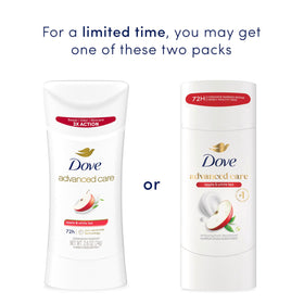 Dove Advanced Care Antiperspirant Deodorant Stick Apple & White Tea side view