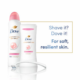 Dove Advanced Care Antiperspirant Deodorant Stick application on skin