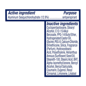 Dove Advanced Care Antiperspirant Deodorant Stick Caring Coconut applied on skin