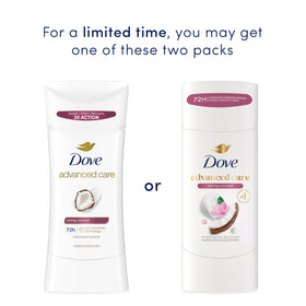 Dove Advanced Care Antiperspirant Deodorant Stick Caring Coconut side view