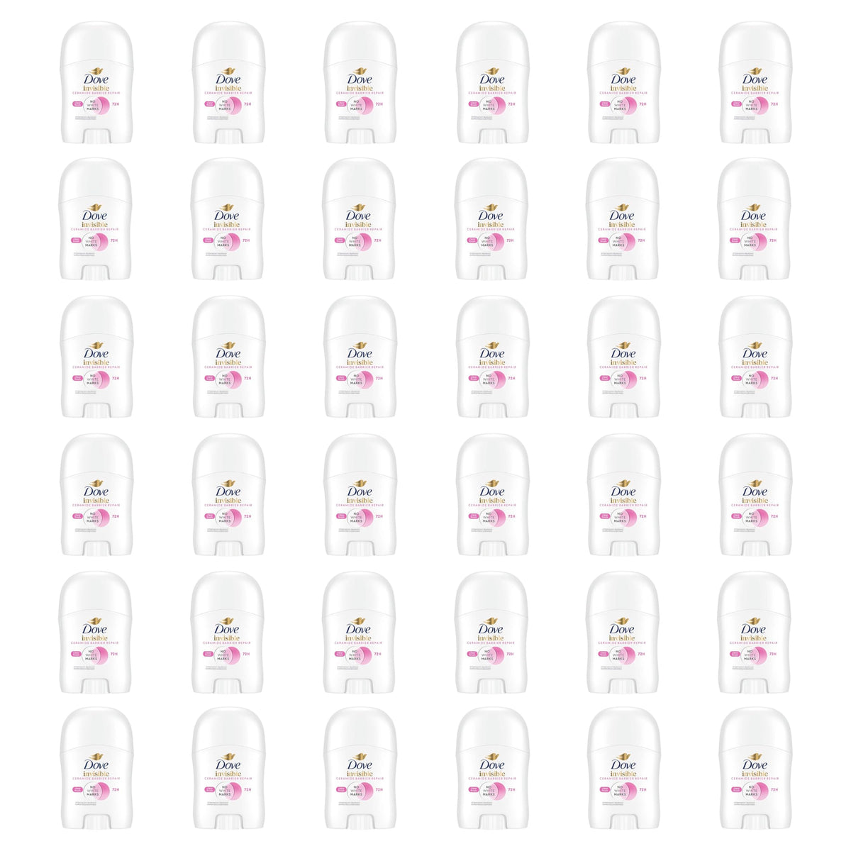 Dove Advanced Care Antiperspirant Deodorant Stick front view with clear finish