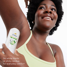 Dove Advanced Care Antiperspirant Deodorant Stick in use on skin
