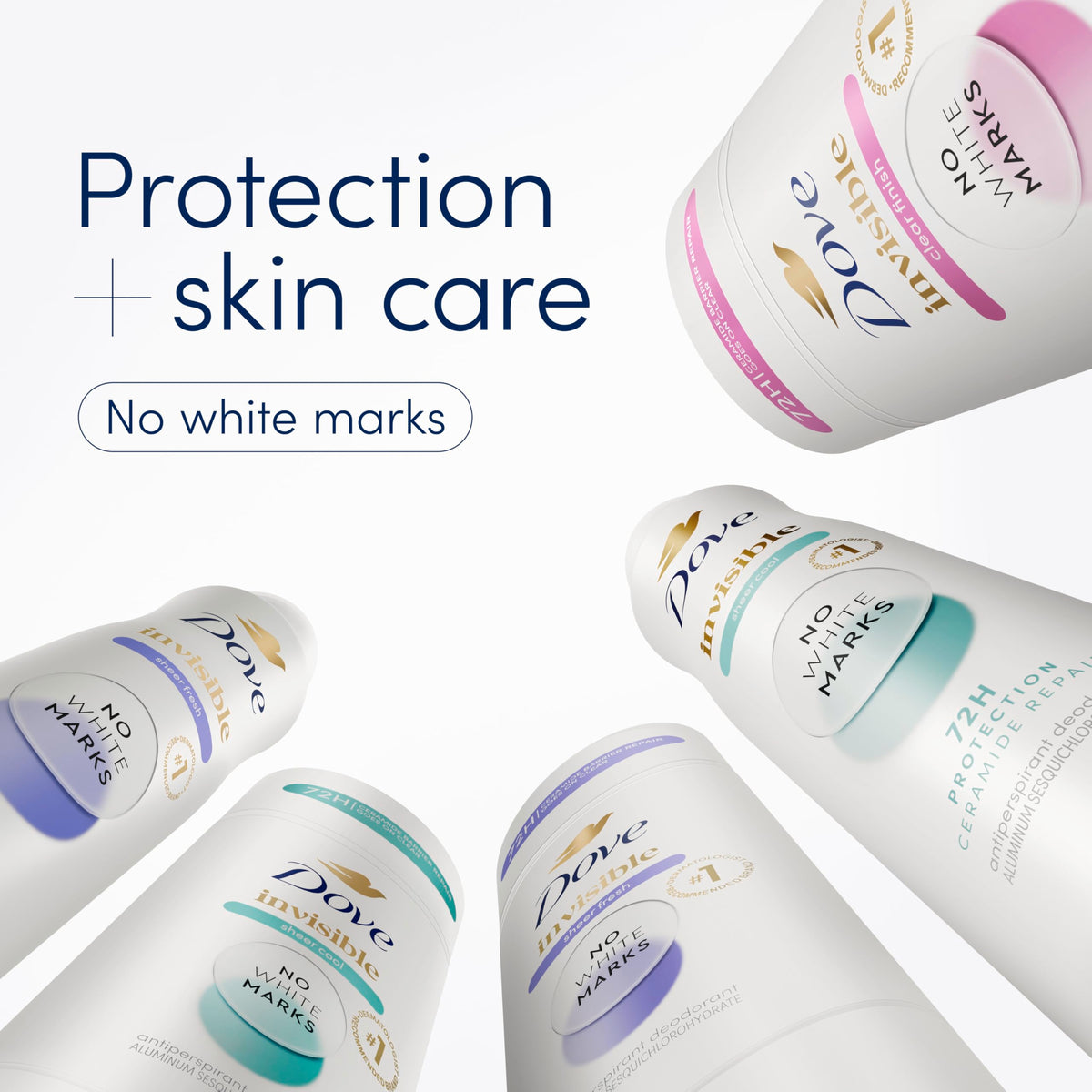 Dove Advanced Care Antiperspirant Deodorant Stick open showing product