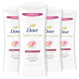 Dove Advanced Care Antiperspirant Deodorant Stick Rose Petals front view